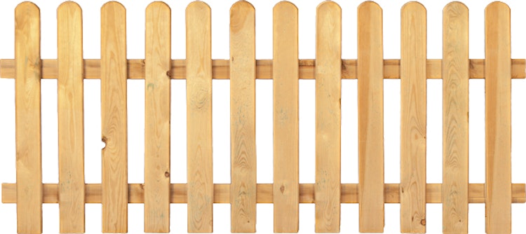 T&J HEIKO-Gartenzaun grün 180 x 60 cm Latten 20/90 mm, glatt; Riegel 28/70 mm