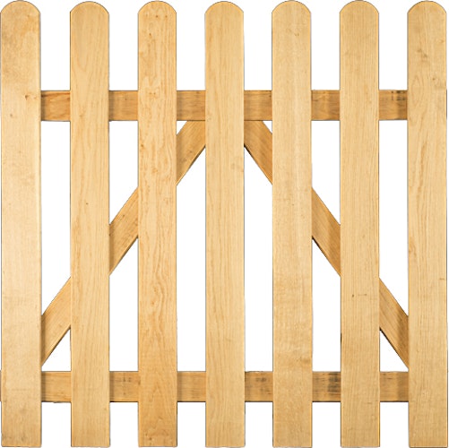 T&J LUKA Staketenzaun TOR Eiche, 1000 x 1000 mmm