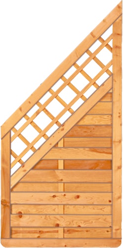 T&J SUNLINE Lammellenzaun Ranki ECKE 90 x 180/90 cm