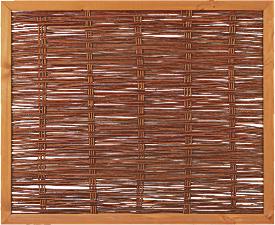 Vorschaubild Galerie T&J FAKO Weidengeflechtzaun mit Rahmen