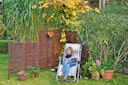 Vorschaubild T&J ALESSIA Steckparavent aus Weidengeflecht 56 x 90/116