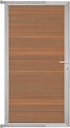 Vorschaubild T&J TJÖRN Tor Komplettset 90 x 175 cm, Alu-Rahmen Silber