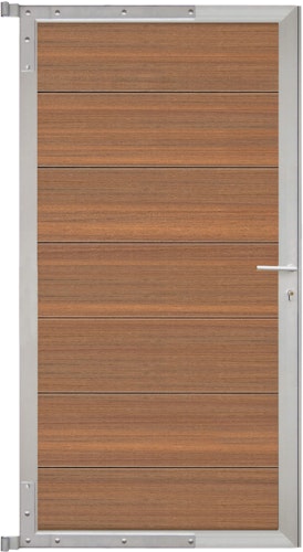 T&J TJÖRN Tor Komplettset 90 x 175 cm, Alu-Rahmen Silber