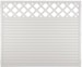 T&J LIGHTLINE Kunststoff Zaun Ranki 1800 x 1500 mm, weißBild