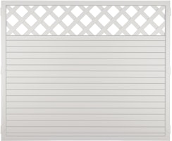 T&J LIGHTLINE Kunststoff Zaun Ranki 1800 x 1500 mm, weiß