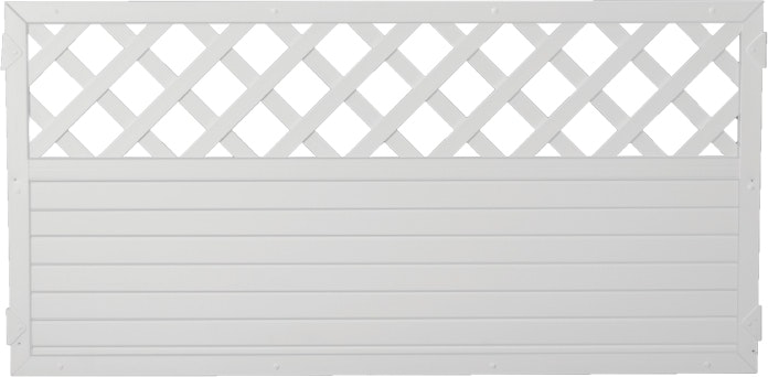 T&J LIGHTLINE Kunststoff Zaun Ranki 1800 x 900mm, weiß
