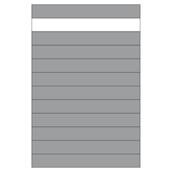 T&J VETRO-SYSTEM-Paneelwand 2 - 1 Glaseinsatz -1200 x 1800 mm - Verschiedene Farben