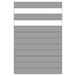 T&J VETRO-SYSTEM-Paneelwand 3 - 2 Glaseinsätze -1200 x 1800 mm - Verschiedene Farben