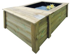 Ubbink Set Quadro Wood III Wasserbeckenverkleidung aus Holz
