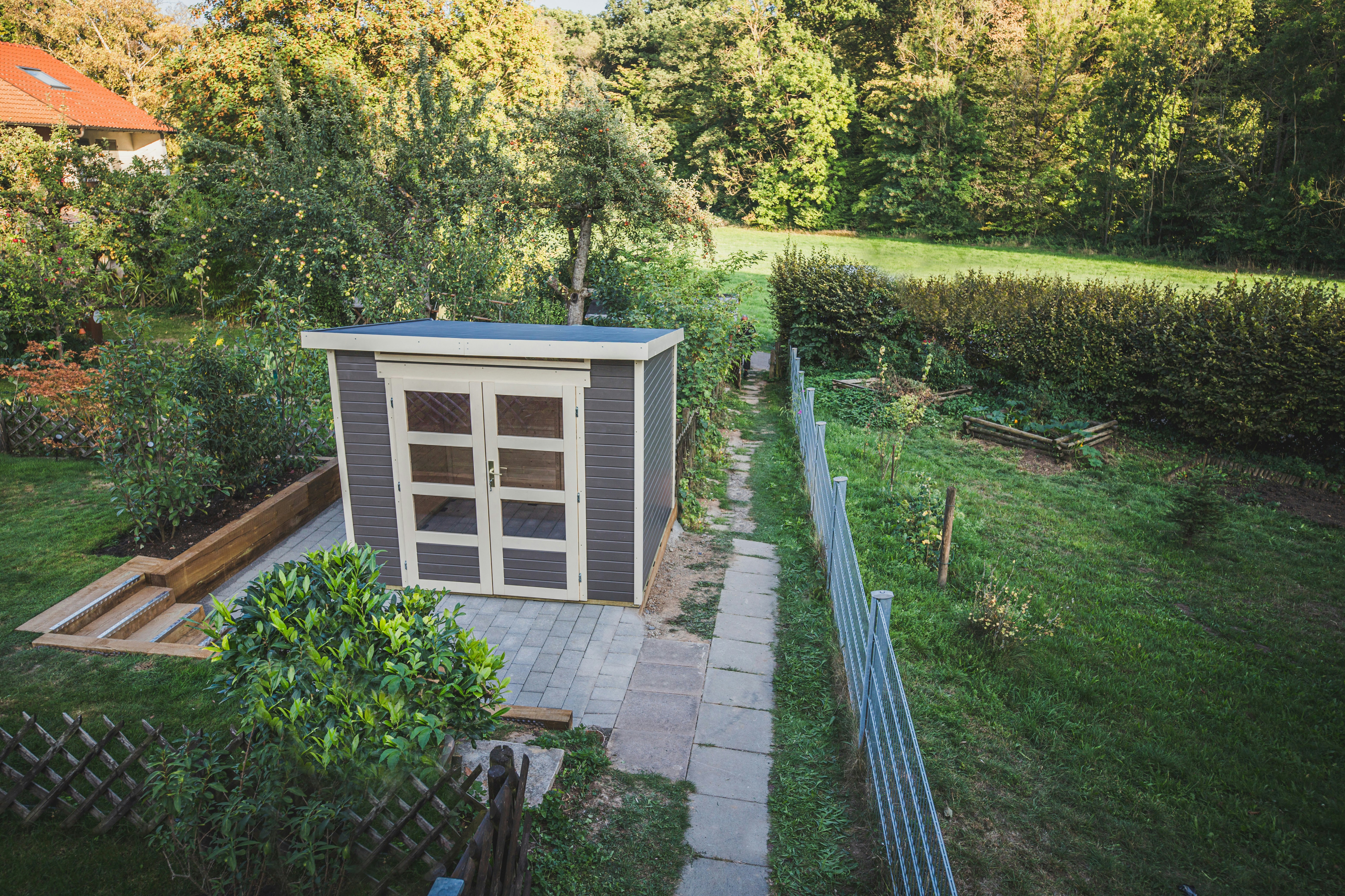 Von einem Kunden aufgenommenes Foto von Wolff Finnhaus Gartenhaus Venlo A - Aktionsmodell inkl. gratis Fundamentanker/Pads Von einem Kunden aufgenommenes Foto von Wolff Finnhaus Gartenhaus Venlo A - Aktionsmodell inkl. gratis Fundamentanker/Pads