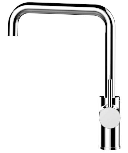 NIEDERDRUCK Wasserhahn Küchenarmatur, SAM, mit 360° schwenkbarem N-Auslauf, Verchromt