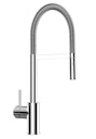 NIEDERDRUCK Wasserhahn Küchenarmatur, SAM, mit 360° schwenkbarem Auslauf, abnehmbare 2 strahl Handbrause, Verchromt