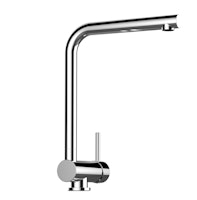 Wasserhahn Vorfenster Küchenarmatur, Umklappbar 6 CM, mit 360° schwenkbarem L-Auslauf, Verchromt