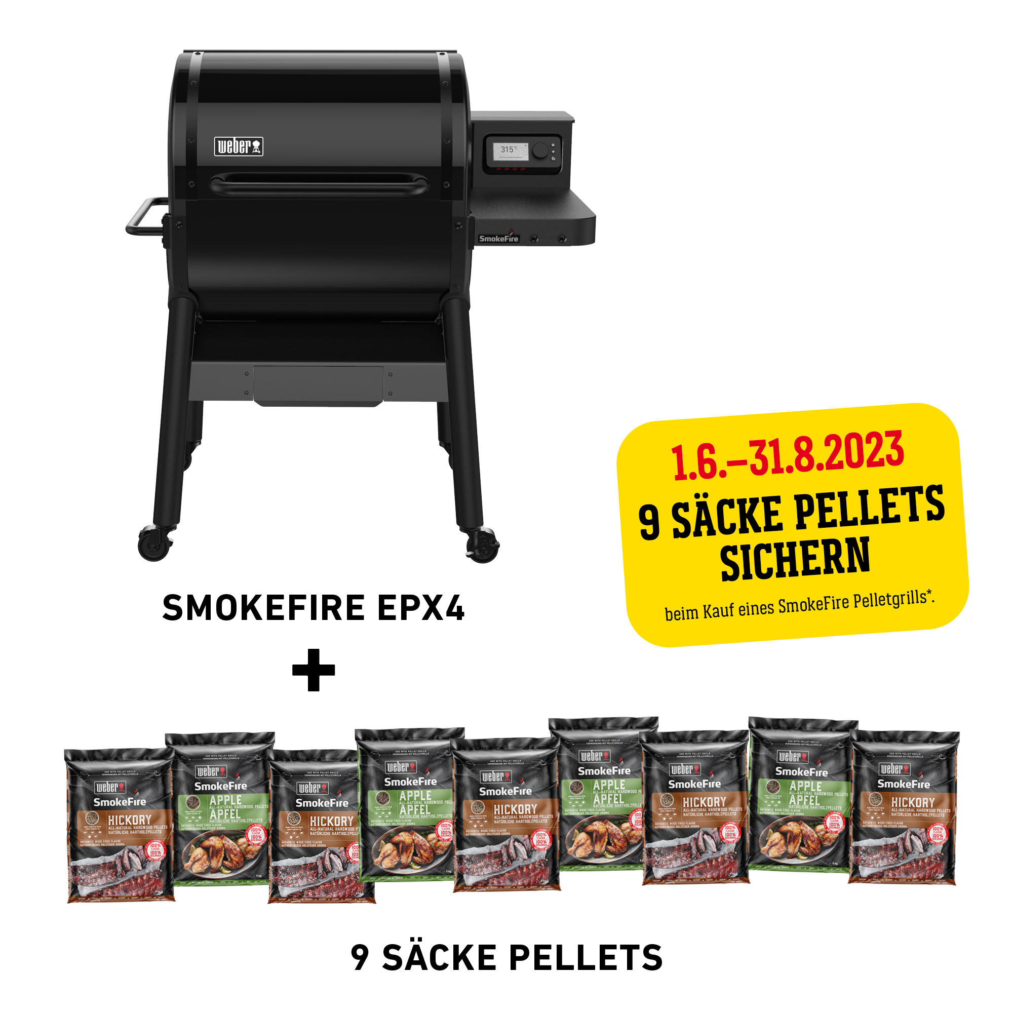 Vorschaubild Galerie Weber SmokeFire EPX4 Holzpelletgrill