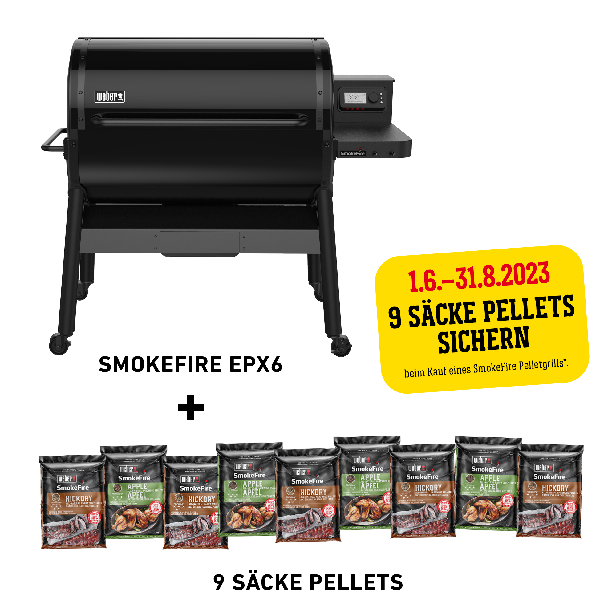 Vorschaubild Galerie Weber SmokeFire EPX6 Holzpelletgrill