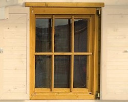 Weka Zusatz- Einzelfenster groß für 45 mm Blockbohlenhäuser