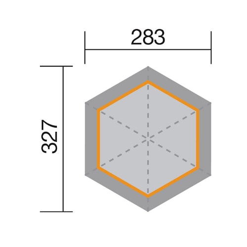 Weka 6-Eck-Pavillon 233 "Alles dabei"