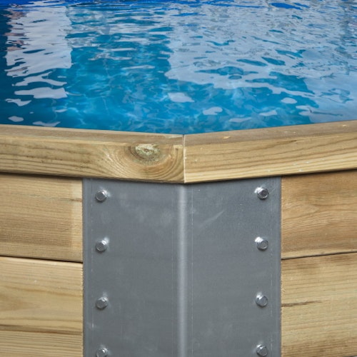 Weka 45 mm Swimmingpool 594 A Sparset - 376 x 850 cm inkl. gratis Pool-Pflegeset