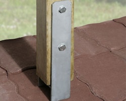 Weka H-Anker-Set für Terrassenüberdachung Salsa Gr. 5 (4 Anker für 9 x 9 cm Pfosten)