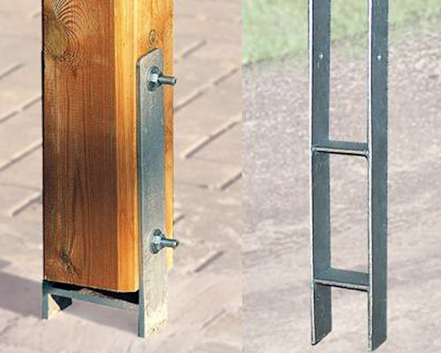 Weka H-Anker-Set für Terrassenüberdachung 671 Gr. 5 / Tabaluga Kletterstation / Gartenlaube 657