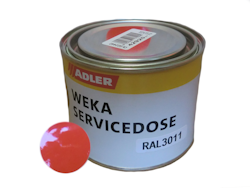 Weka Farbdose 375 ml schwedenrot (RAL 3011) für Ausbesserungsarbeiten