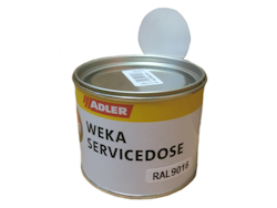 Weka Farbdose 375 ml weiß (RAL 9016) für Ausbesserungsarbeiten