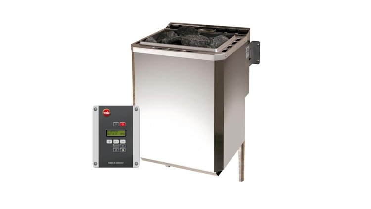 Weka Premium Massivholzsauna Turku 1 Sparset 2 inkl. 7,5 kW Bioaktiv-Ofen und Leuchtenset - 45 mm - "Alles dabei" inkl. gratis Sauna-Set im Wert von 240,40 € (10-teilig)