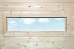 Weka Zusatzfenster feststehend B 125 x H 40 cm, Echtglas für 21 & 28 mm WandstärkenZubehörbild