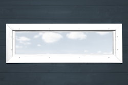 Weka Zusatzfenster feststehend B 125 x H 40 cm, Echtglas für 21 & 28 mm Wandstärken