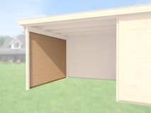 Weka Seitenwand für Anbau 300 cm tief für Designhaus 126, 172 & 225Zubehörbild