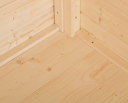 Weka Fußboden für Gartenhaus 209