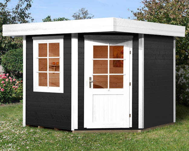 Weka Designhaus 213+ mit extra hoher Tür - 28 mm