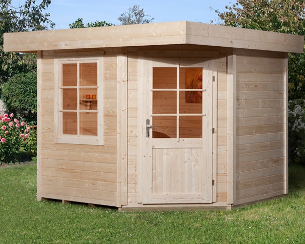 Weka Designhaus 213+ mit extra hoher Tür - 28 mm