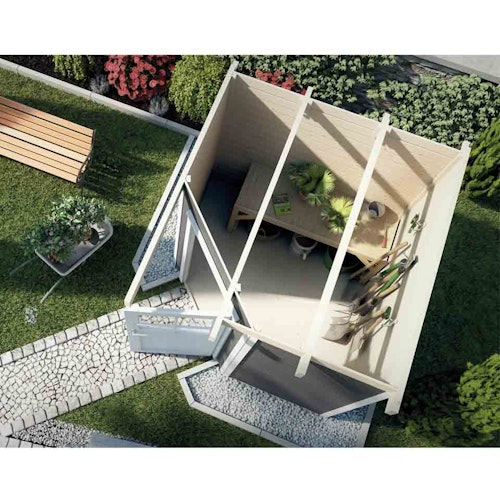 Weka 21 mm Gartenhaus 229 Eckhaus