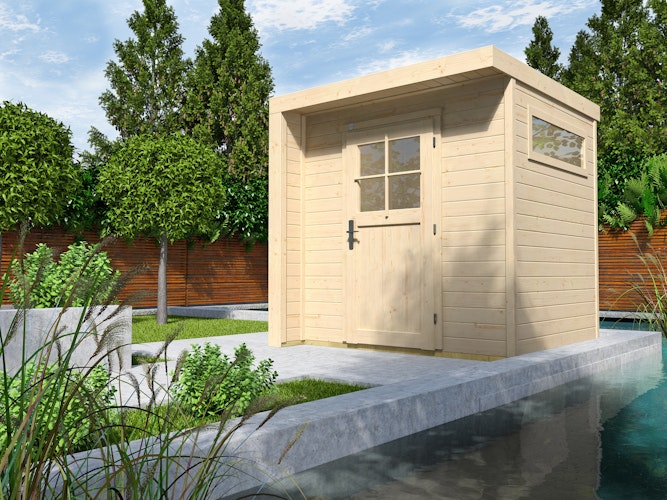 Weka Design Gartenhaus 262 mit Einzeltür - 21 mm