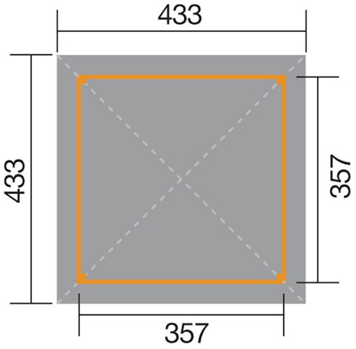 Weka Gartenoase 651 A - Sparset inkl. Schindeln
