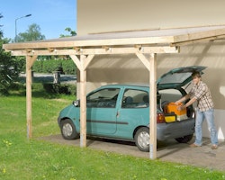 Weka Anlehn-Carport inkl. gratis H-Pfostenanker