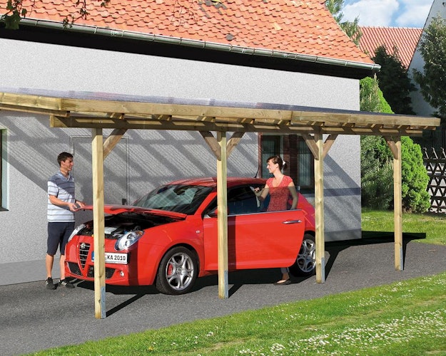 Weka Anlehn-Carport inkl. gratis H-Pfostenker im Wert von bis zu 99,99 € Bild