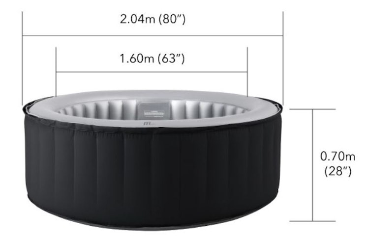 myPOOL Whirlpool Ø 2,04 x 0,70 m inkl. Filteranlage und Heizung Bild