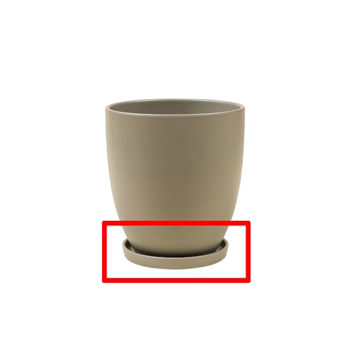 Wikholm form Design Untersetzer Terrakotta grün 3er Set ⌀ 19/23/28,5 cm