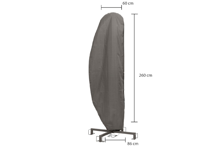 Winza Outdoor Covers Premium Schutzhülle für Ampelschirm bis Ø 350 cm, 260 x 60/86 cm