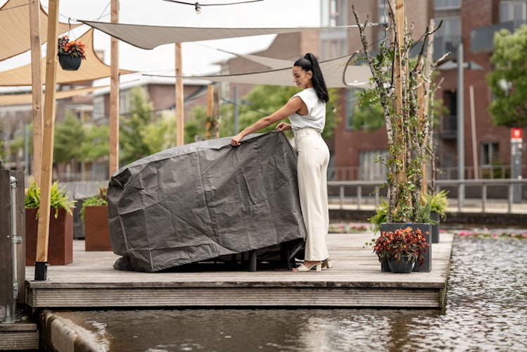 Winza Outdoor Covers Premium Abdeckhaube für Tisch + 6/8 Stühle, 245 x 150 x 95 cm