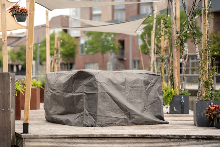Winza Outdoor Covers Premium Abdeckhaube für Tisch + 6/8 Stühle, 245 x 150 x 95 cm