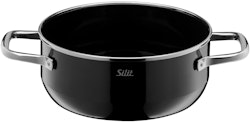 Silit Silit Silargan® Elegance Bratentopf mit Deckel, 20 cm, Black