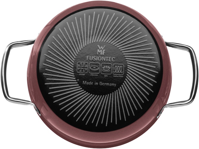 WMF Fusiontec Mineral Bratentopf mit Glasdeckel, 20 cm, Rose Quartz