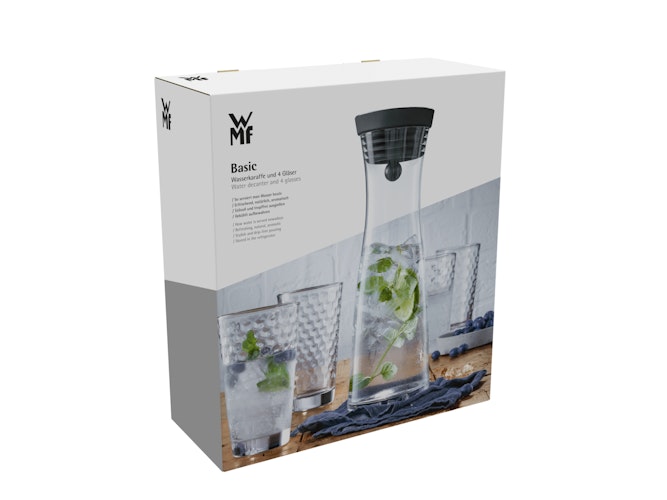 WMF Wasserkaraffe und 4 Gläser