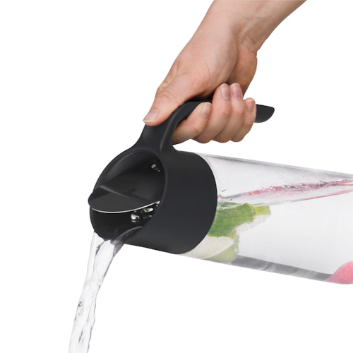 WMF Nuro Wasserkaraffe mit Griff, 1 l, schwarz