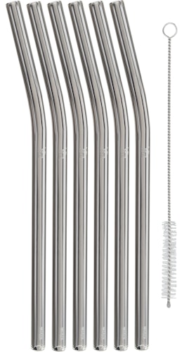 WMF Glastrinkhalme 6tlg. 230 mm inkl. Bürste