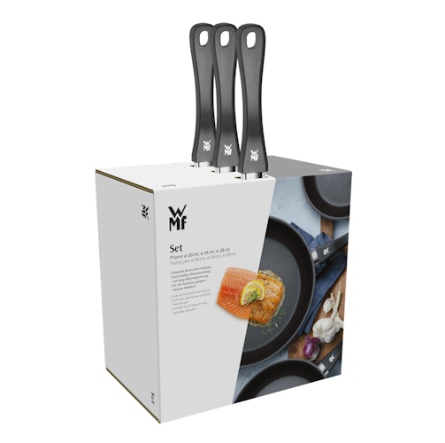 WMF Devil Bratpfannen-Set, 3-teilig, 20 cm + 24 cm + 28 cm