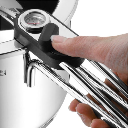 WMF Simmertopf mit Temperaturanzeige und herausnehmbaren Einsatz